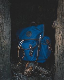 Wanderer Duffle Bag in Blue in Woods Copy