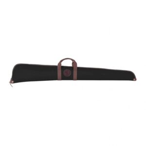 Floating Shotgun Case in Black With Brown Strap