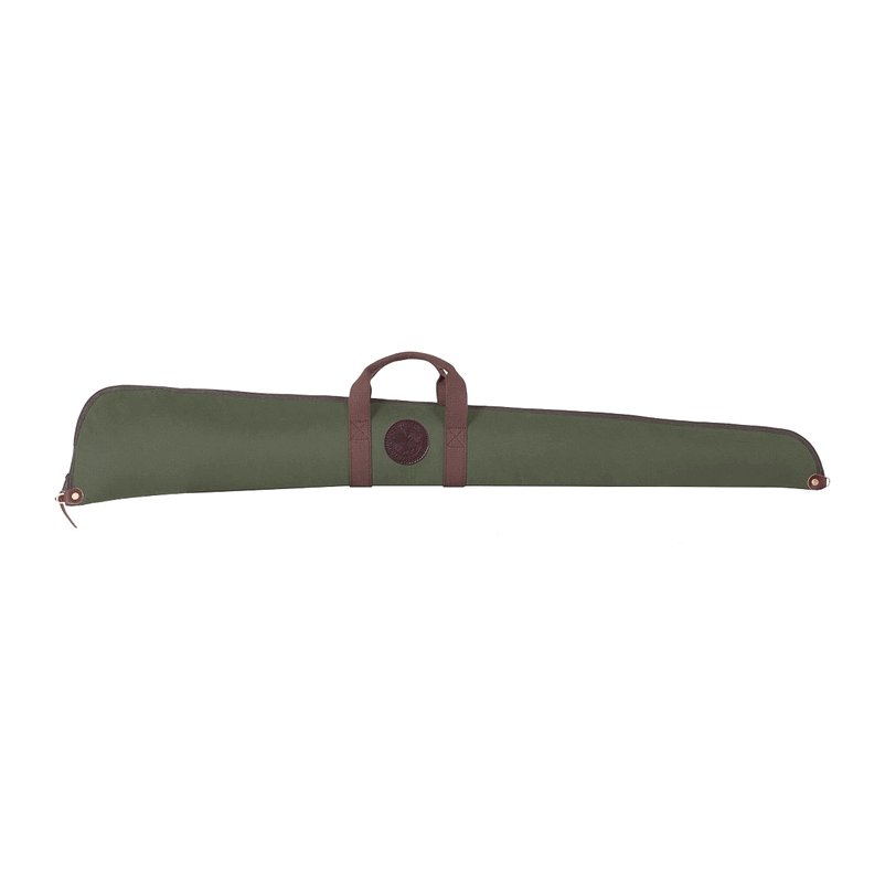 Floating Shotgun Case in Green With Brown Strap