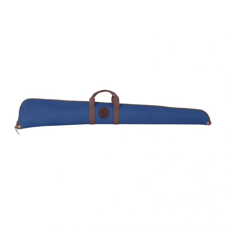 Floating Shotgun Case in Blue With Brown StrapCopy