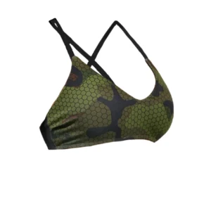 Hexa Camo Swimsuit Cool Bikini Top