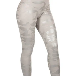 Knockout White and Silver Camouflage Leggings