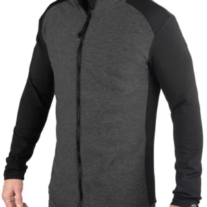 Men's Heatr Jacket In Black and Grey Color