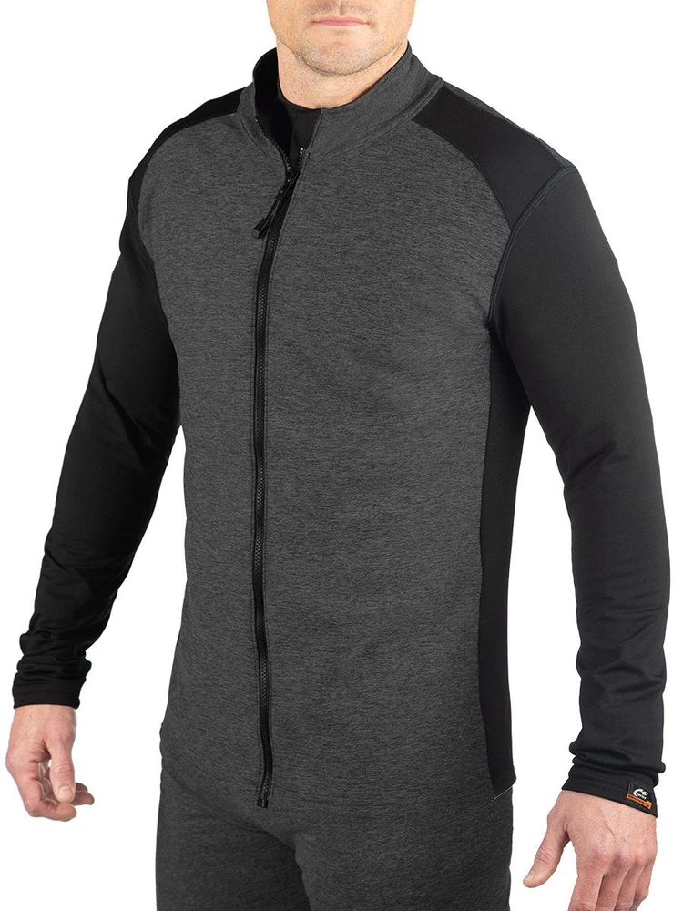 Men's Heatr Jacket In Black and Grey Color