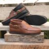 Deer Tan Buckle Chukka in Brown and Black