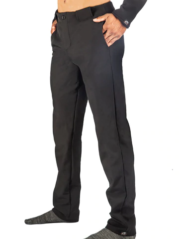 Plain Black Pants With Two Pockets For Men