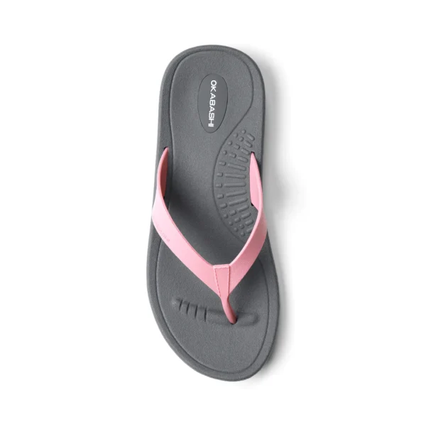 Breeze Flip Flops With Pastel Pink Straps For Women Top