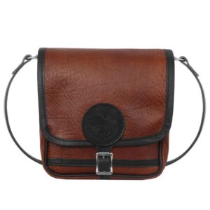 Carry Mini Haversack Brown and Black Sling Bag