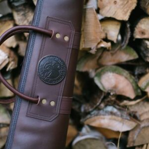 Brown Leather Shotgun Case For Men
