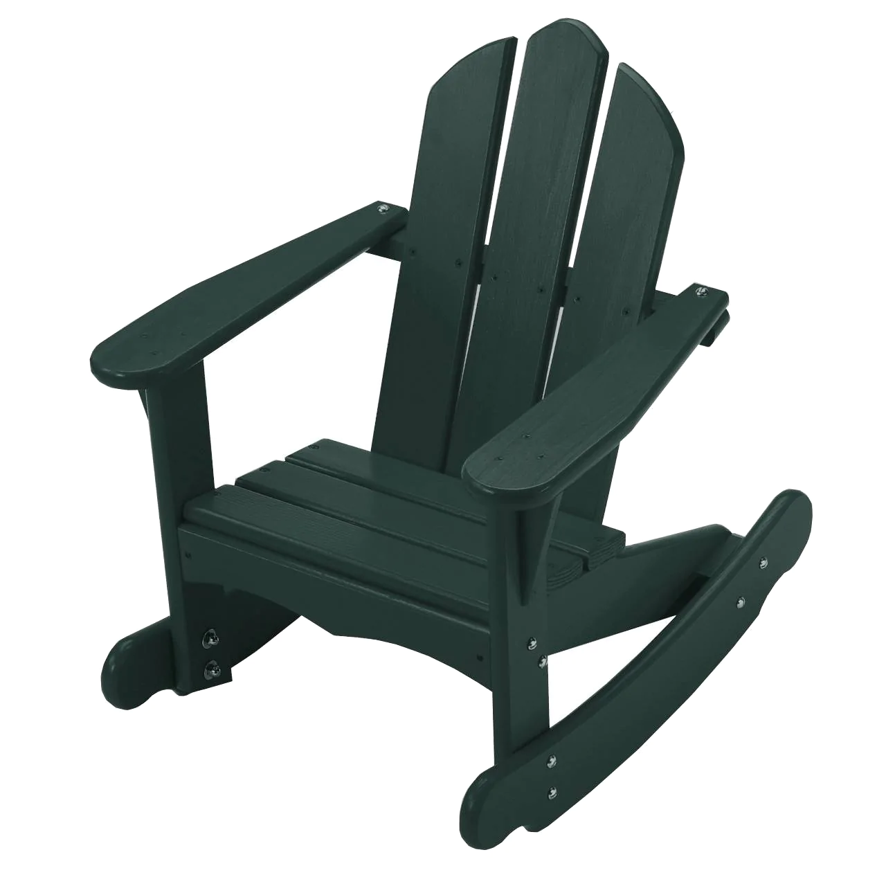 Sage Green Paneled Back Rest and Sitting Rocking Chair