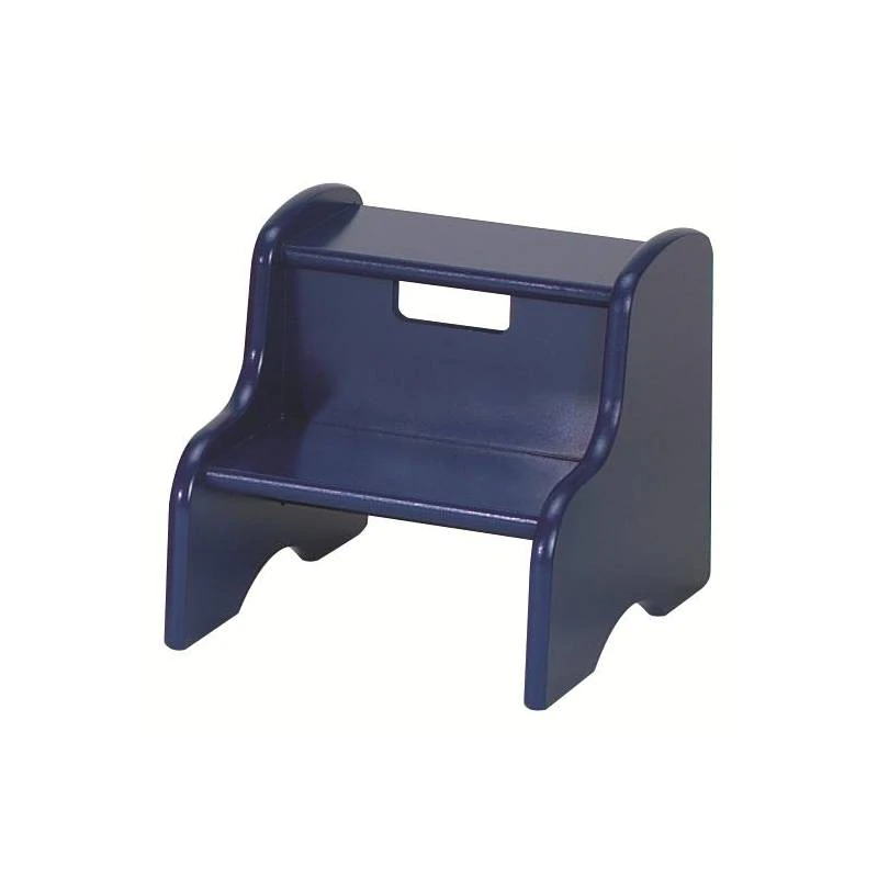 Classic Wood Step Stool in Navy Blue Color