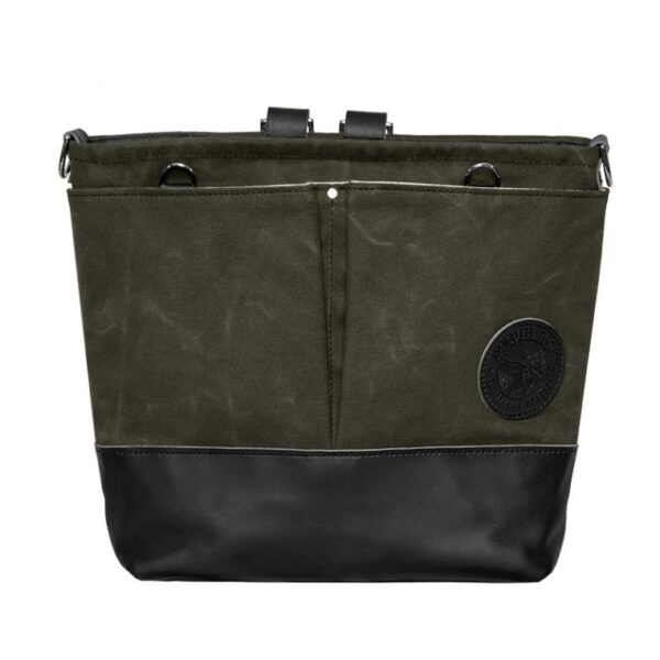 Beautiful Waxed Olive Convertible Jet-Setter Tote Bag