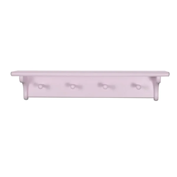 Lavender Pink Color Peg Shelf For Hanging Copy