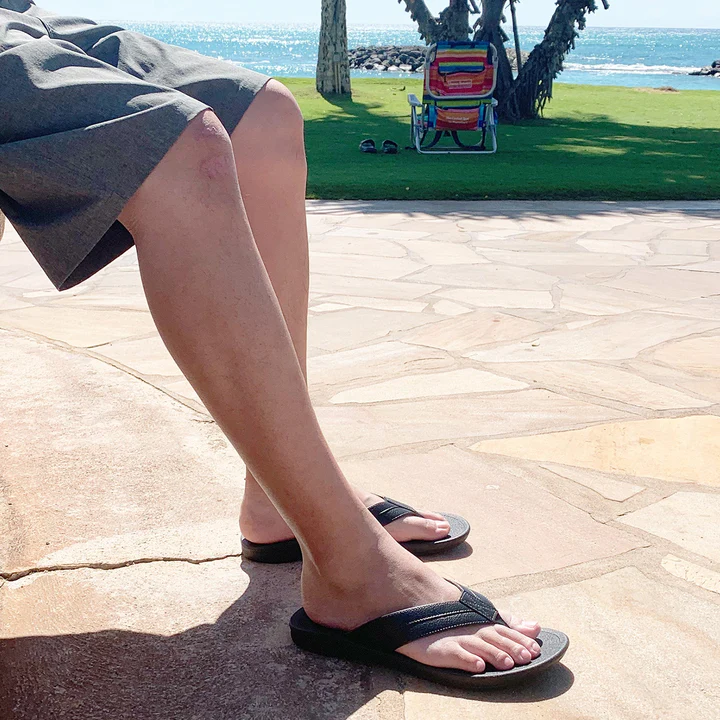 Man Wearing The Classic Voyager Flip Flops