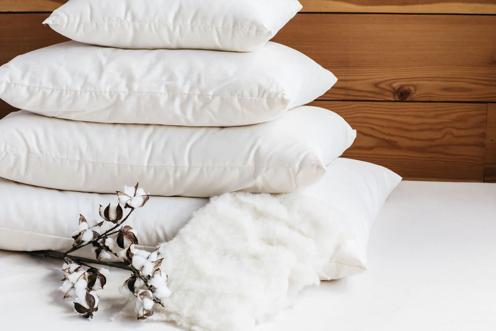Wool Filled Bed Pillows in Different Sizes